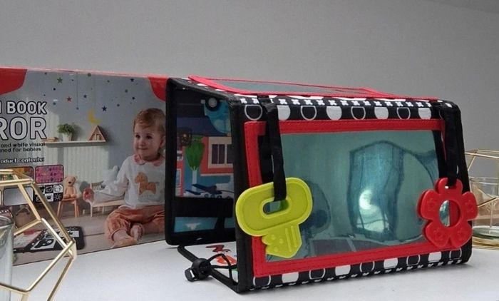 Tapis miroir Méthode Montessori  noir et blanc - photo numéro 3