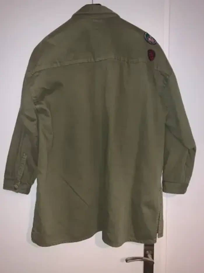 Veste en jean kaki - photo numéro 4