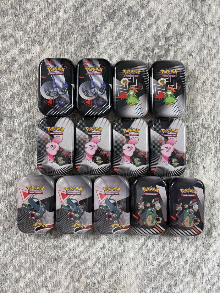 Pokémon Lot x13 Mini Tin EV10.5 Foudre Noire et Flamme Blanche