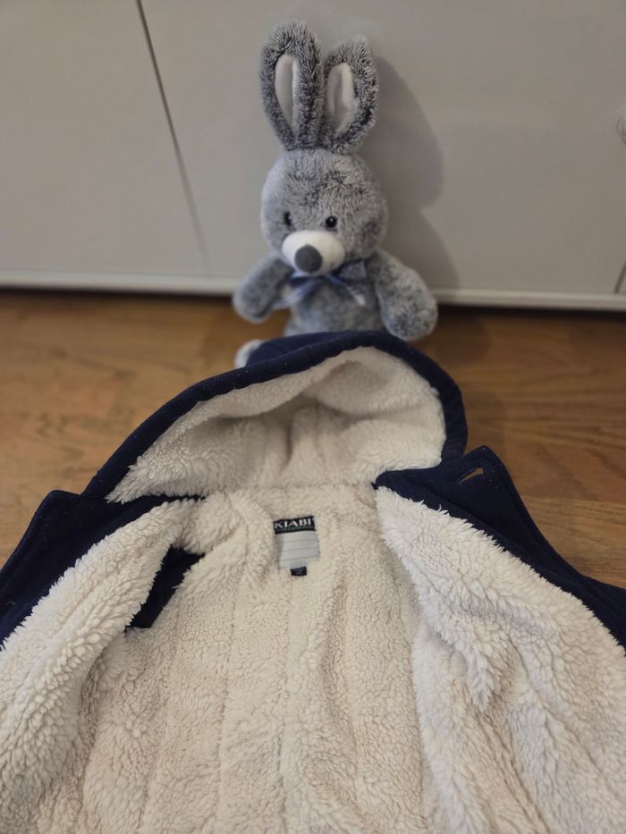 Manteau chaud molletonné garçon kiabi 9 mois - photo numéro 4