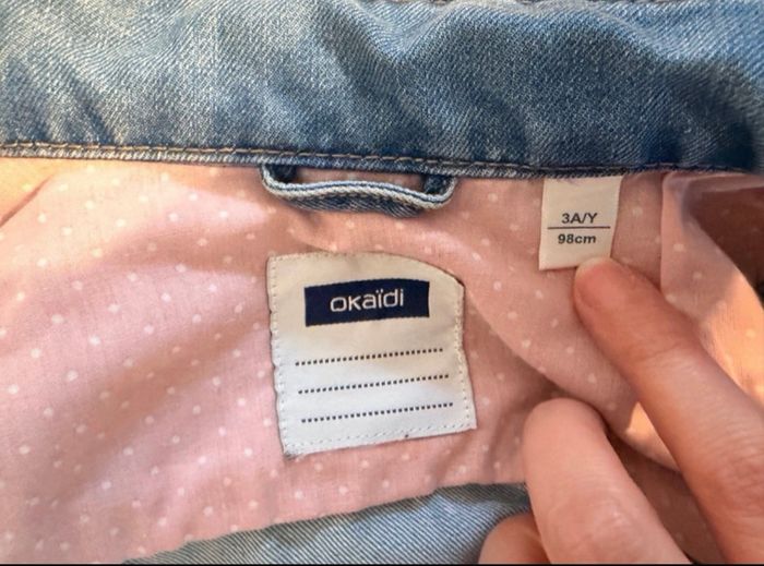 Veste en jean bleu Okaïdi 3 ans - photo numéro 9
