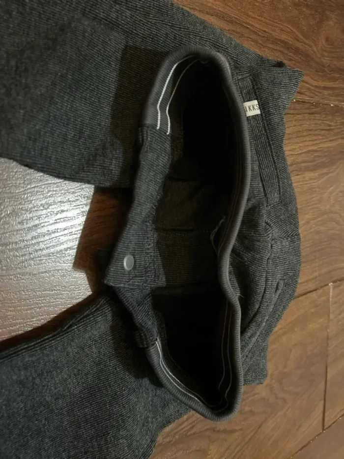 pantalon habillé garcon IKKS gris foncé chiné taille 3 ans - photo numéro 10