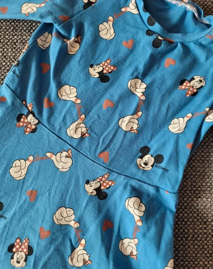 Robe Minnie et Mickey manches longues 3 ans - photo numéro 2