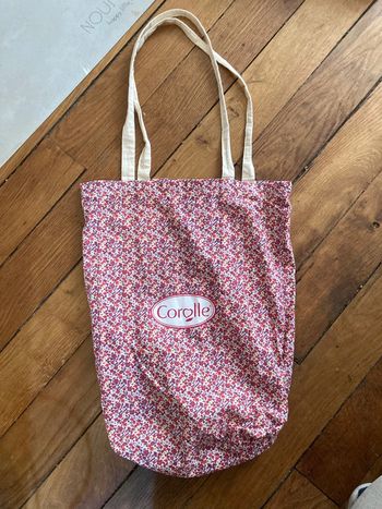 Tote bag Corolle fleuri – Sac en tissu léger