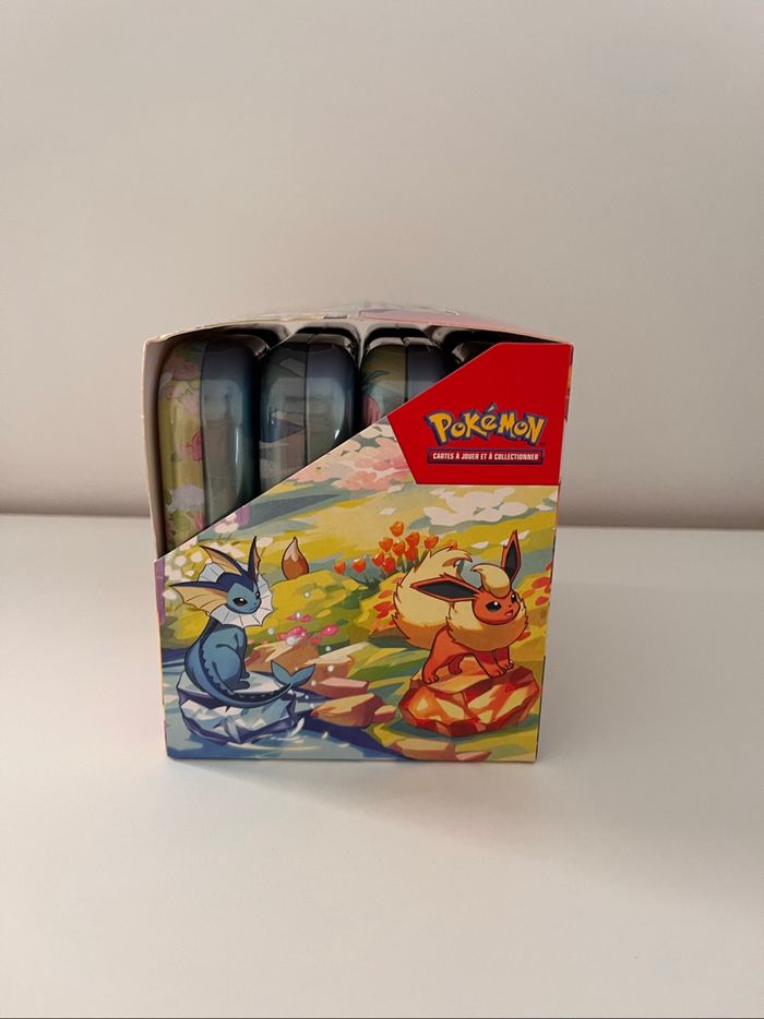 Pokemon Display de mini tins ev8.5 évolutions prismatiques non scellé - photo numéro 4