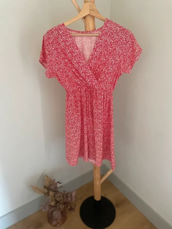 Robe courte fleurie