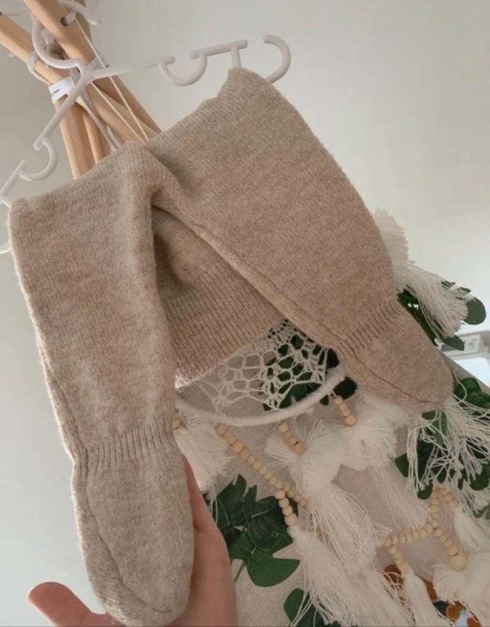 pantalon laine beige 6 mois