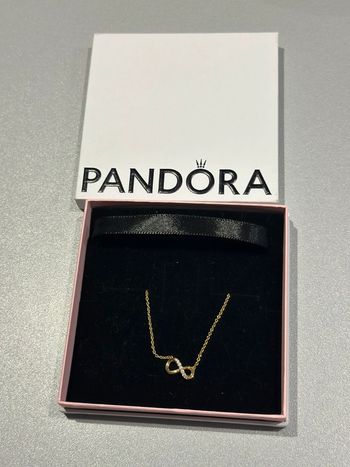 Collier infini scintillant métal doré