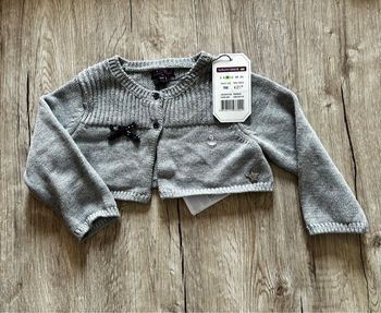 Gilet boléro gris bébé Sergent Major 9 mois NEUF