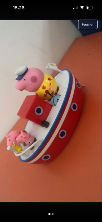 Bateau avec papy pig