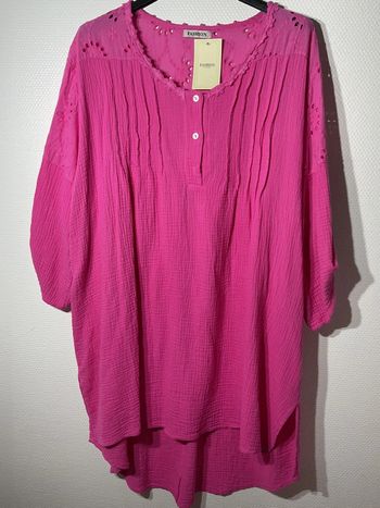 Tunique gaz de coton femme taille unique (46-52)- E&F - neuve avec étiquette