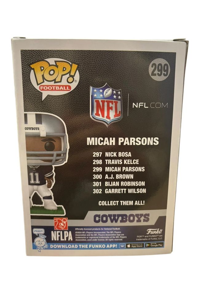 Figurine Funko Pop NFL Cowboys Micah Parsons 299 neuf - photo numéro 2