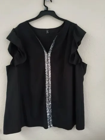 Blouse noire - Shein Curve - taille 52