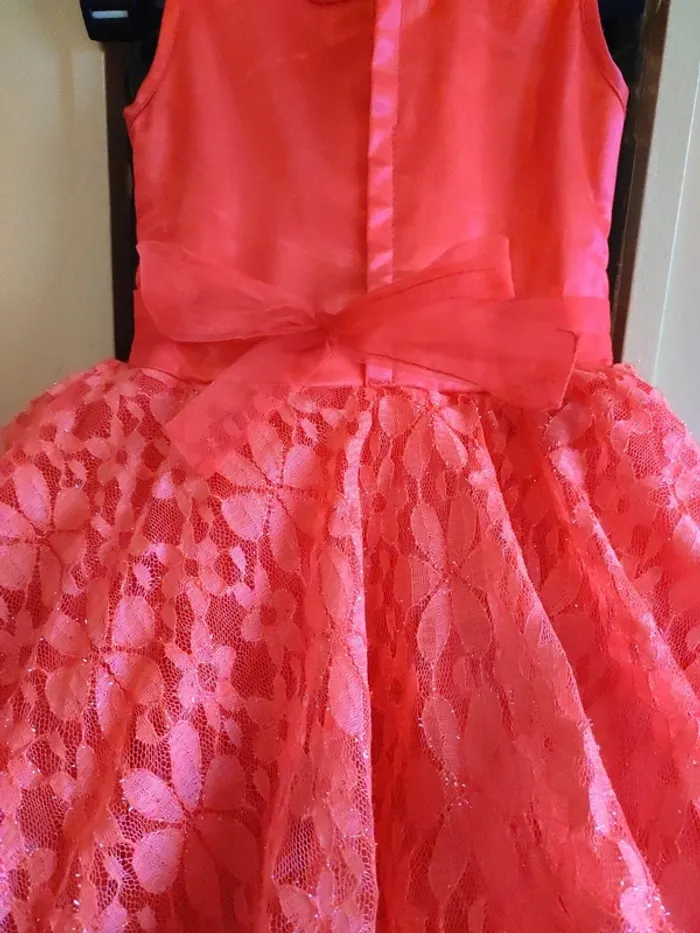 Robe de cérémonie enfant rose 22 mois - photo numéro 5