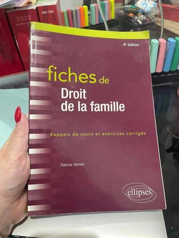 Fiches droit de la famille