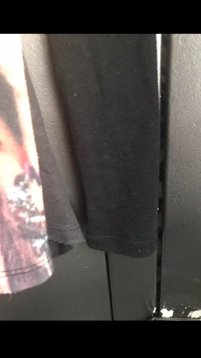 Teeshirt noir, manches longues, Cache cache , taille L - photo numéro 8