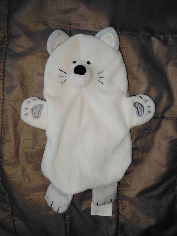 Doudou marionnette chat Vertbaudet