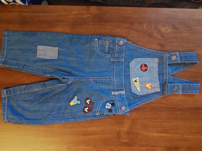 Salopette en jeans Mickey