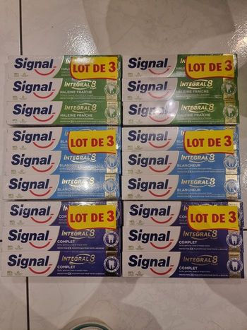 Dentifrice signal 