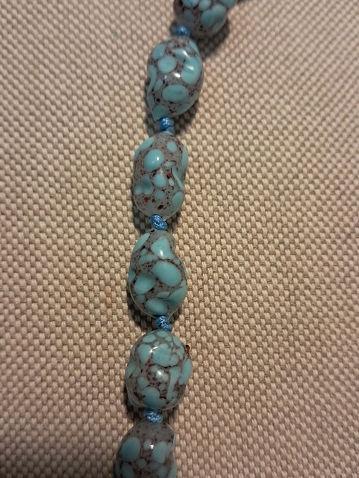 Splendide collier de perles turquoises - photo numéro 3
