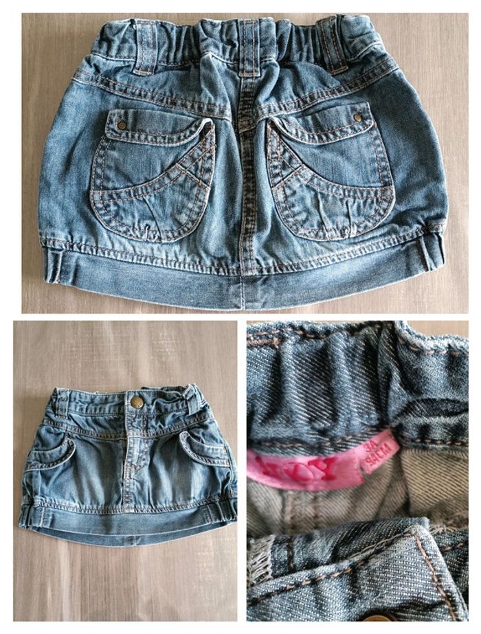 Jupe courte en jean Kiabi 3 ans - photo numéro 2