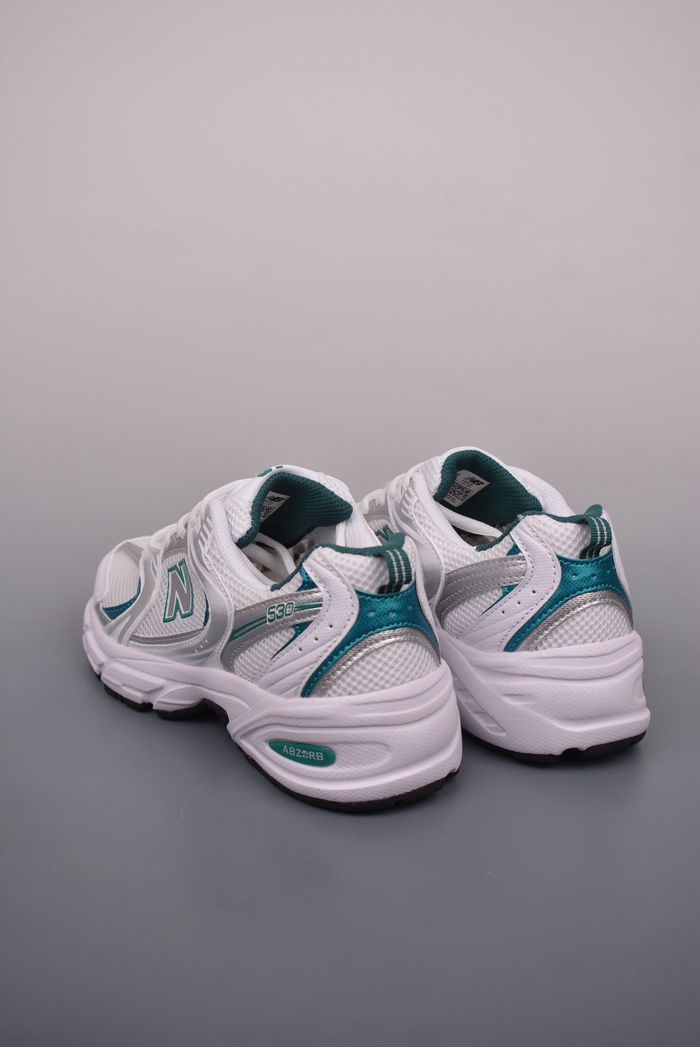39.5:New Balance NB 530 ABZORB (Blanc, Gris, Vert) - photo numéro 3