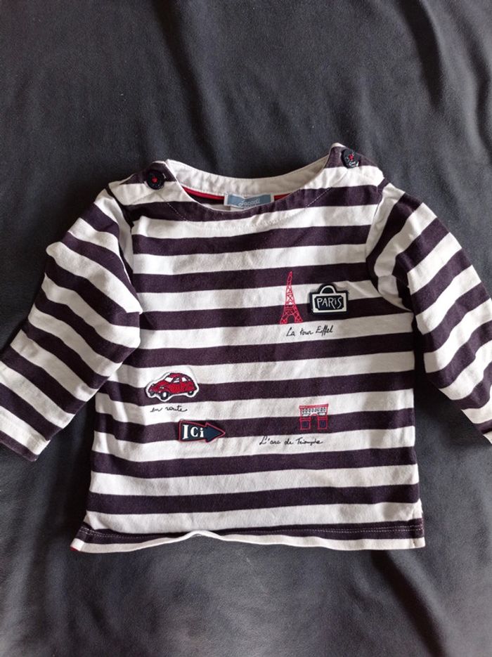Tee shirt ml Jacadi 12 mois