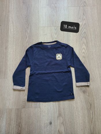 Pull fin t-shirt manche longue 18 mois