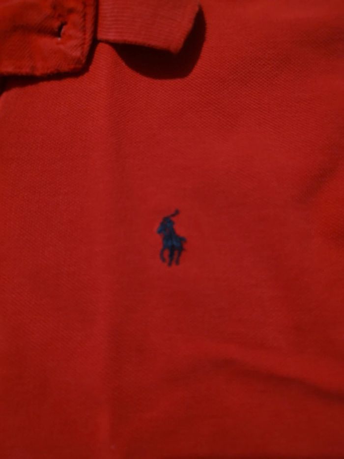 Polo rouge ralph lauren taille L - photo numéro 2