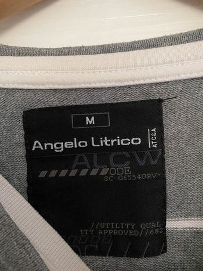 Pull rayé gris et blanc - photo numéro 5