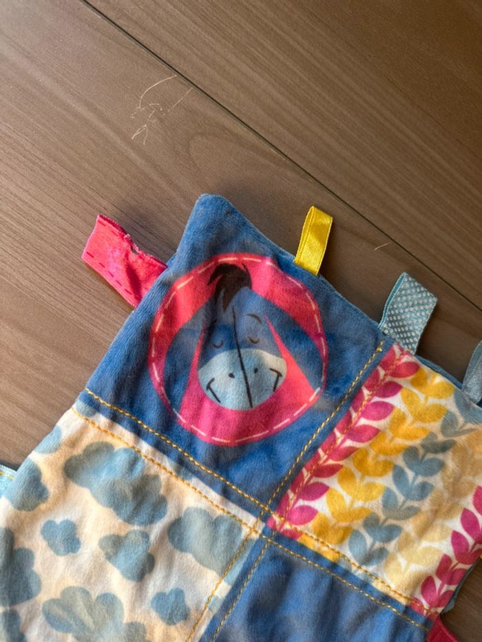 Lot Doudou plat carré et pleuche Bourriquet - photo numéro 4