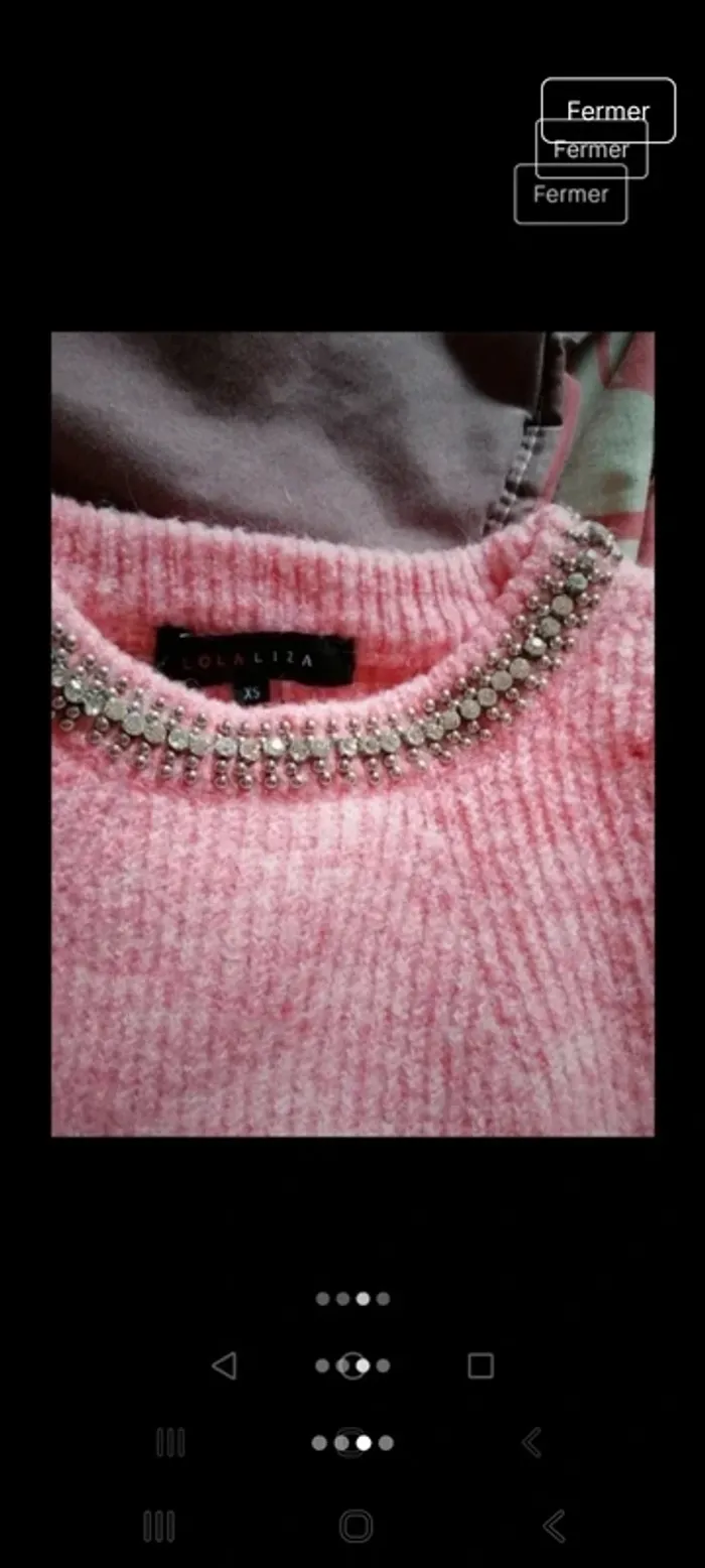 Pull col en strass - photo numéro 3