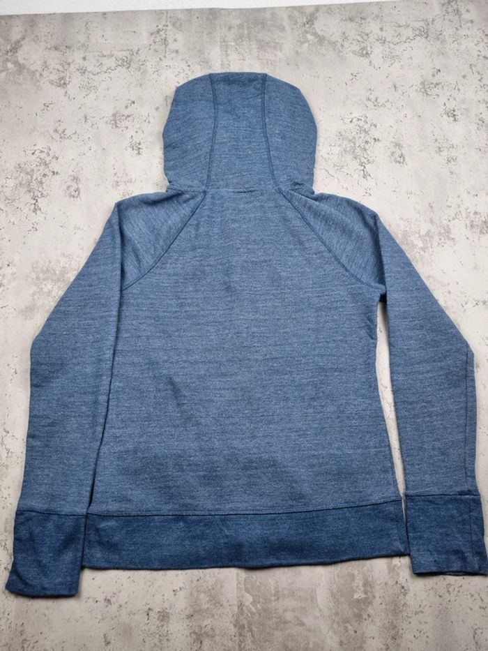Gilet zippé à capuche The North Face bleu – Taille M Femme (mesures en photos) - photo numéro 4
