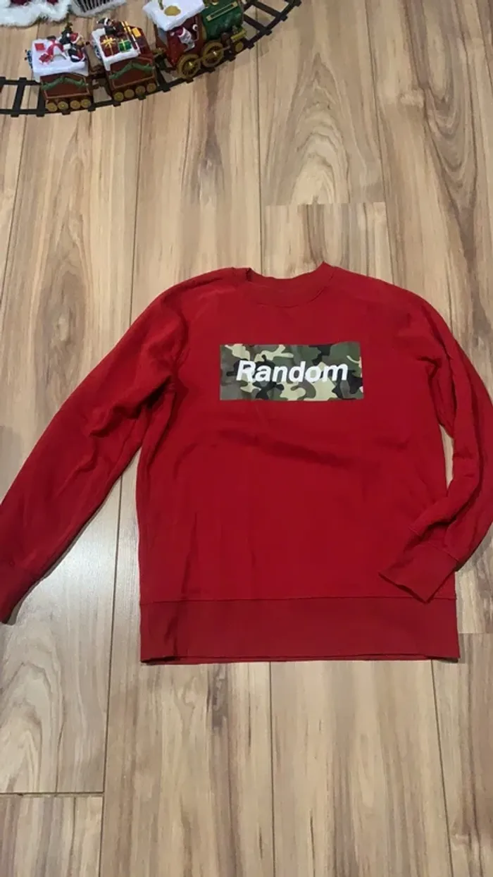 Sweat-shirt homme rouge