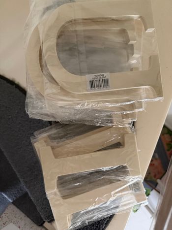 Lettre en bois pour activité manuel 