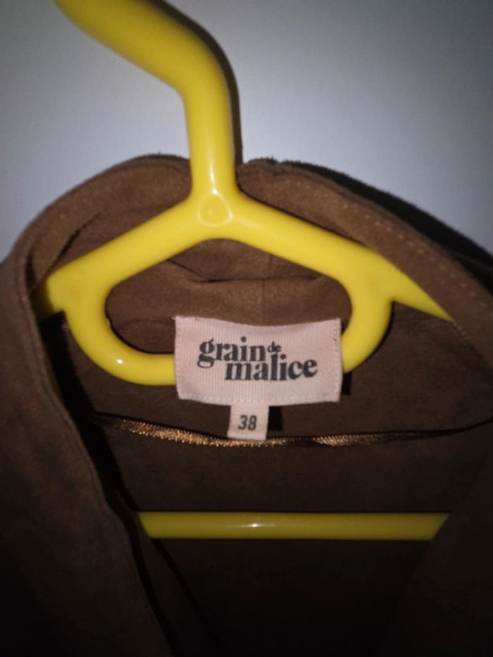 Veste tranche velours camel - photo numéro 3