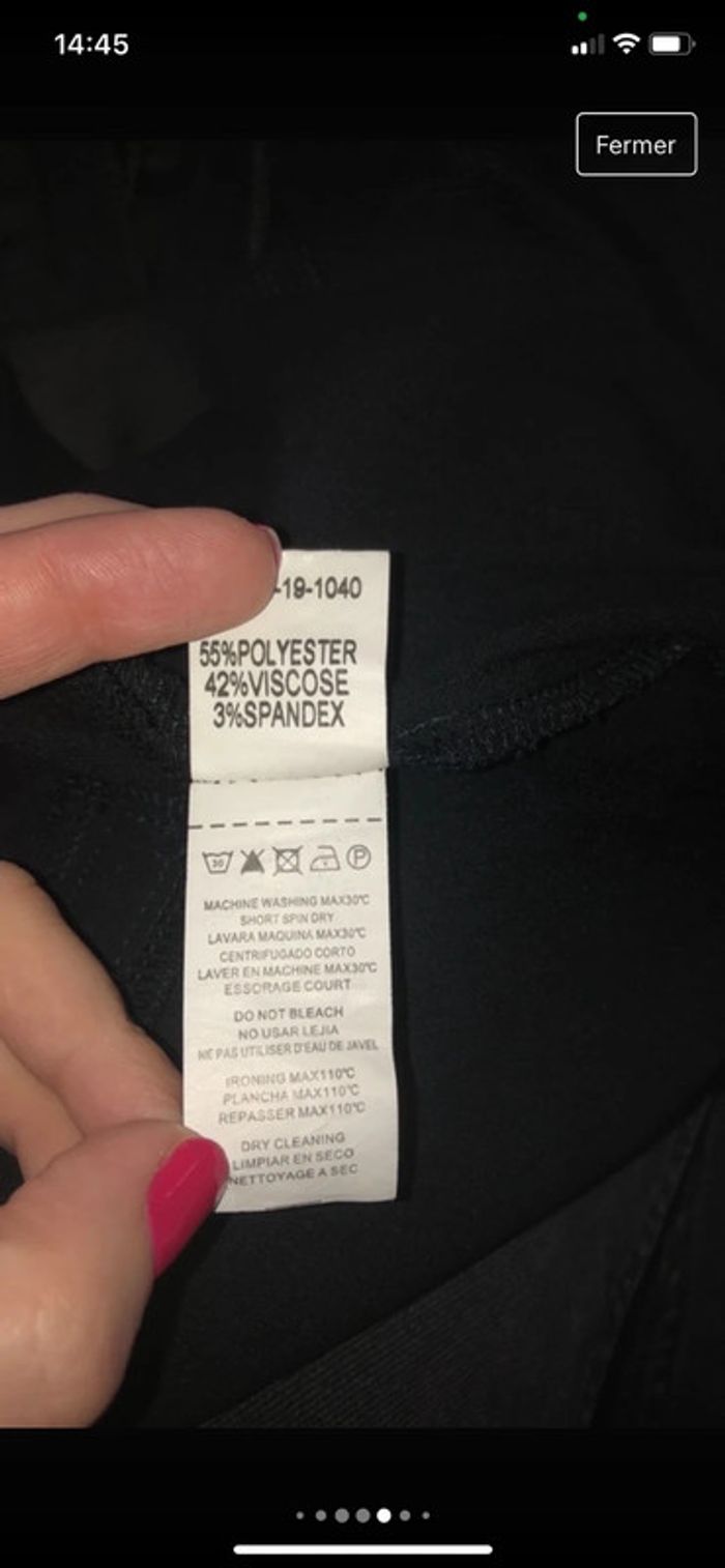 Pantalon droit noir - photo numéro 5