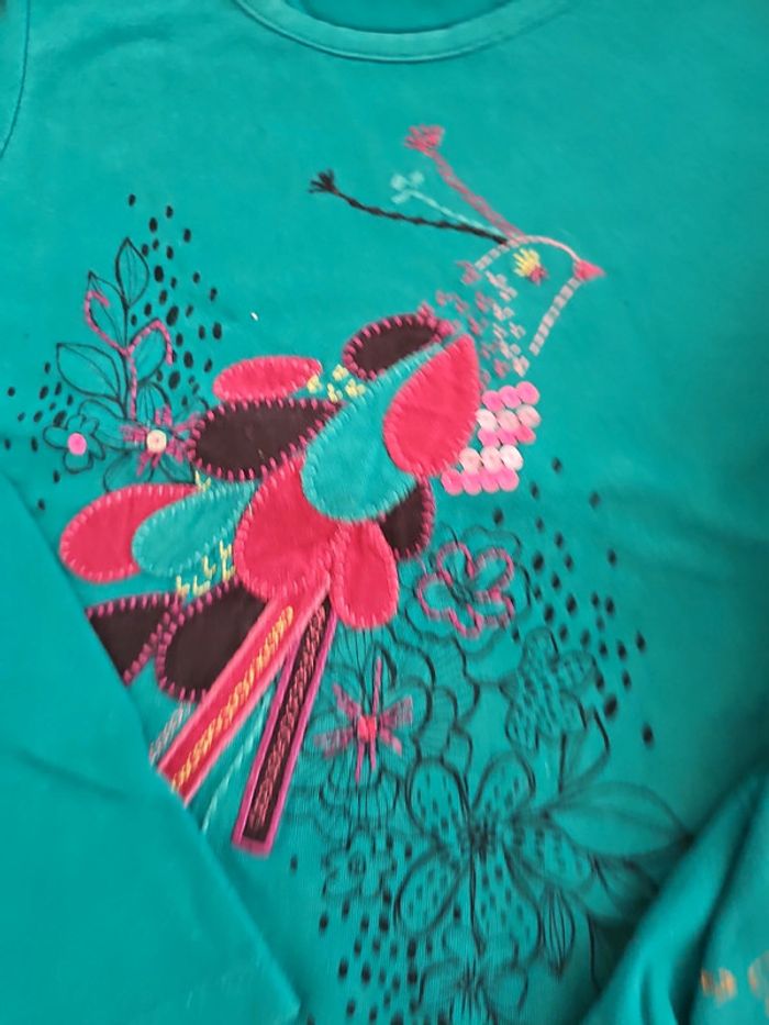 Tee shirt manches longues catimini 6 ans - photo numéro 3