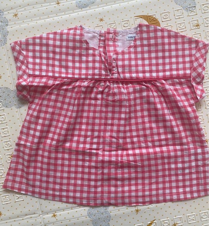 Blouse Vichy - 18 mois - Vertbaudet