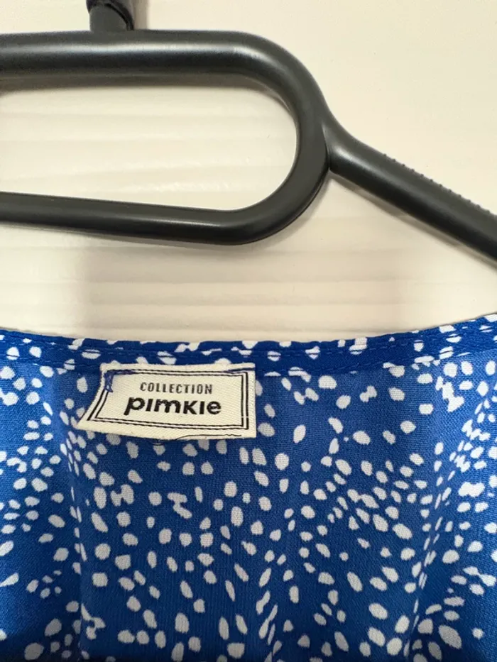 Robe longue bleue à motifs blancs – Pimkie – Taille M - photo numéro 5
