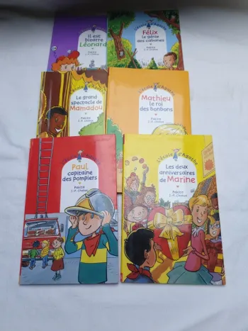 Lot de 6 livres l'école d'Agathe