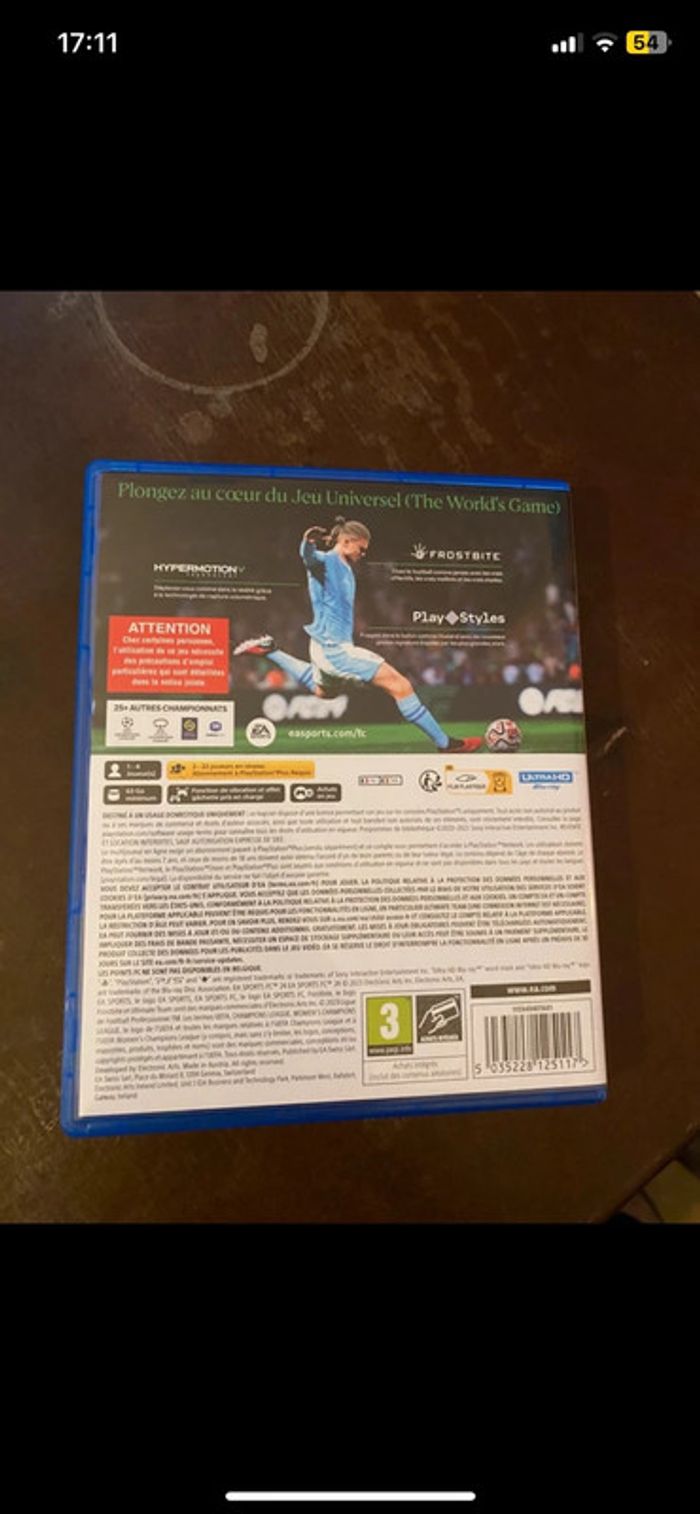 Jeu fc24 ps5 - photo numéro 2