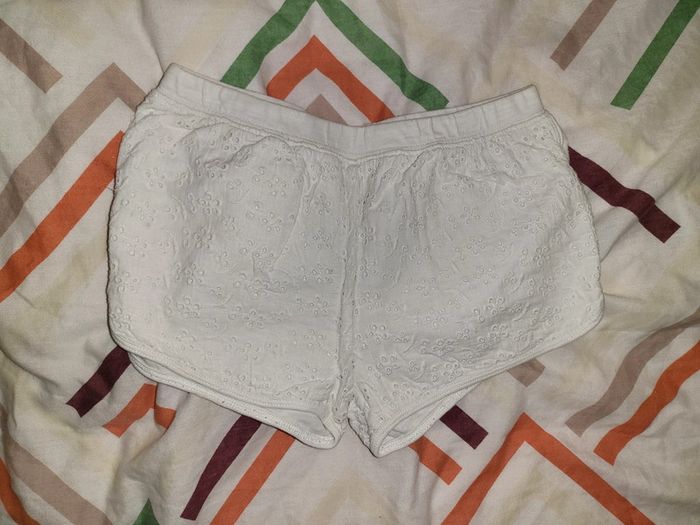 Short blanc 8ans