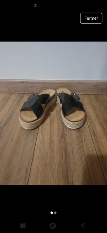 Sandalle femme T39 noir