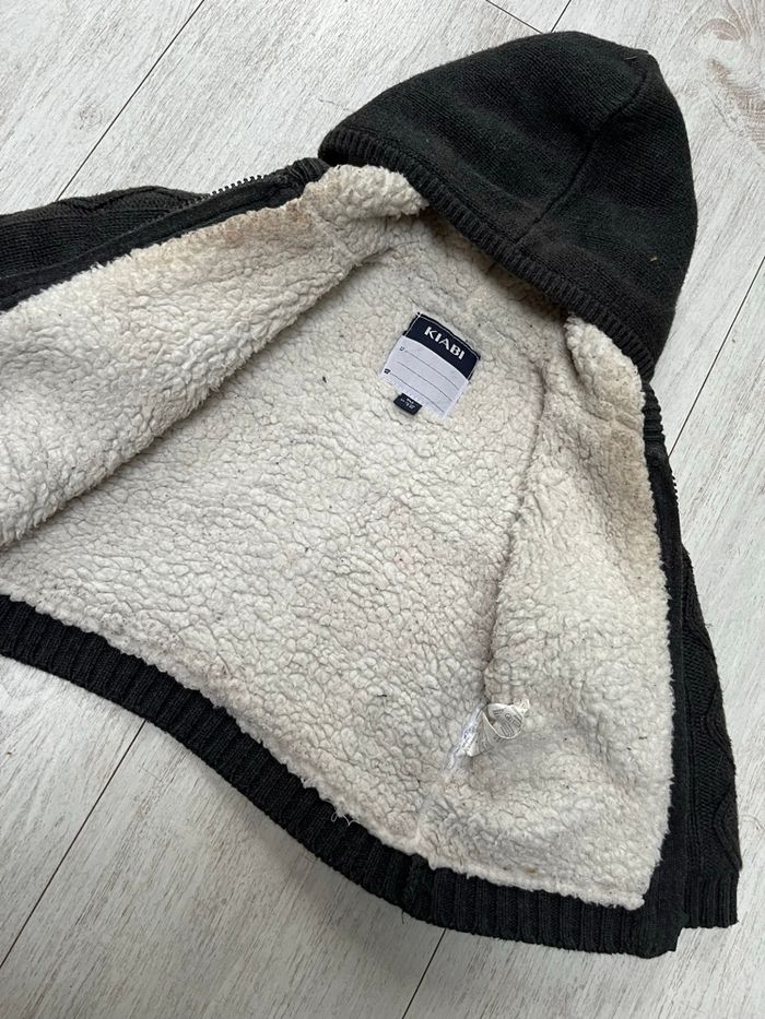 Veste épaisse grise foncée Kiabi 9 mois - photo numéro 5