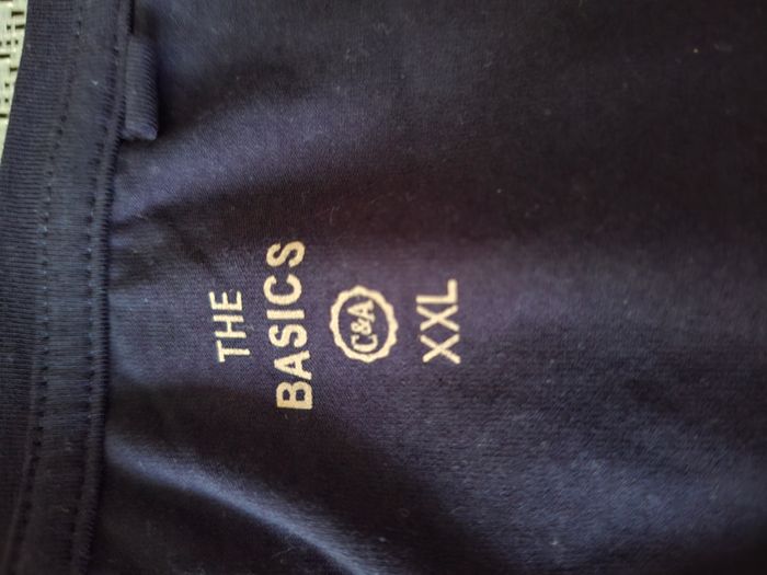 T-shirt bleu marine C&A Taille XXL - photo numéro 2