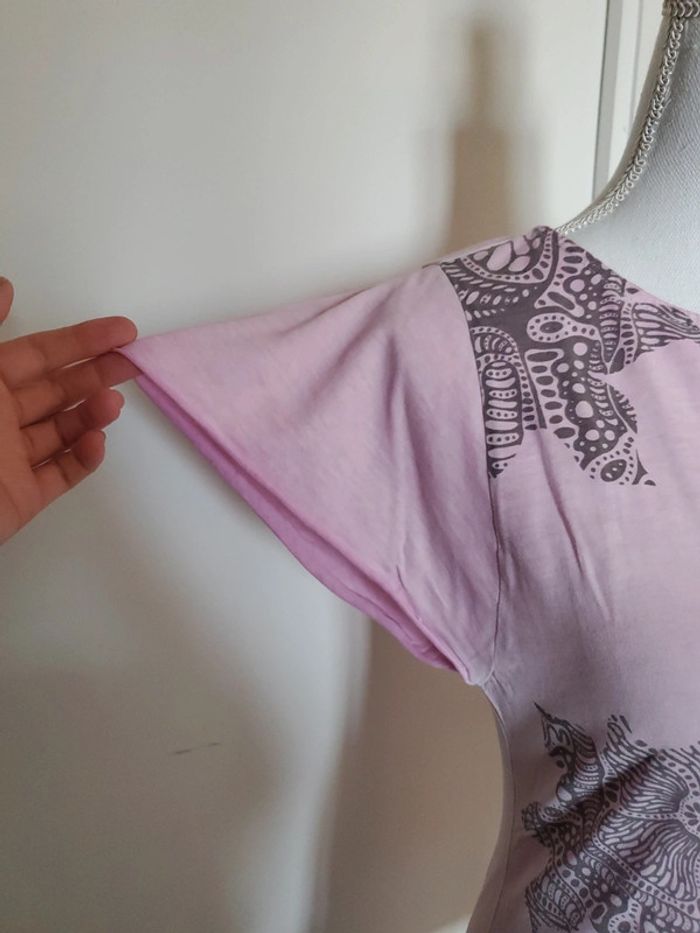 T-shirt Rose Stile Benetron T.S/M - photo numéro 4
