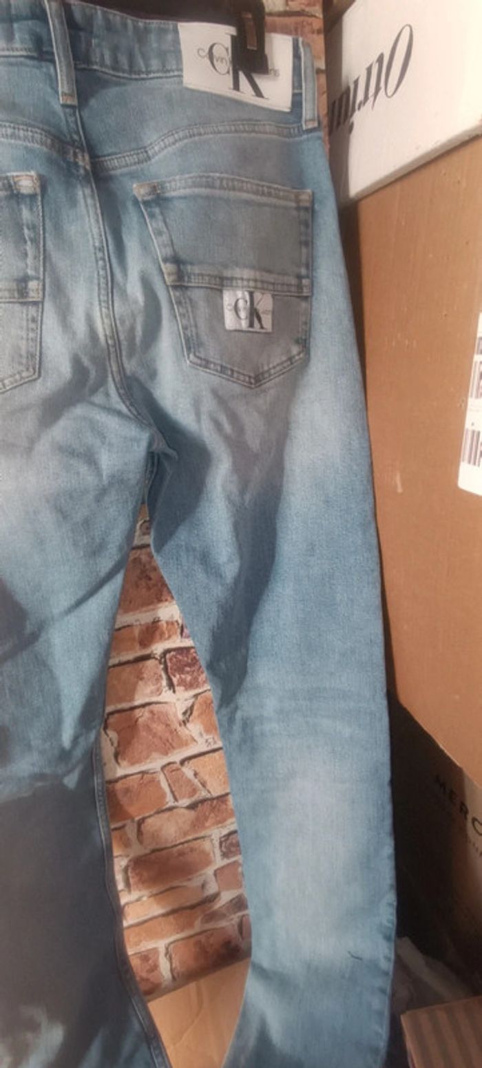 Pantalon jean bleu Calvin Klein - photo numéro 8