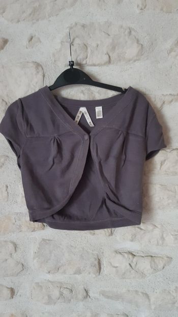 Petit gilet manches courtes 10ans