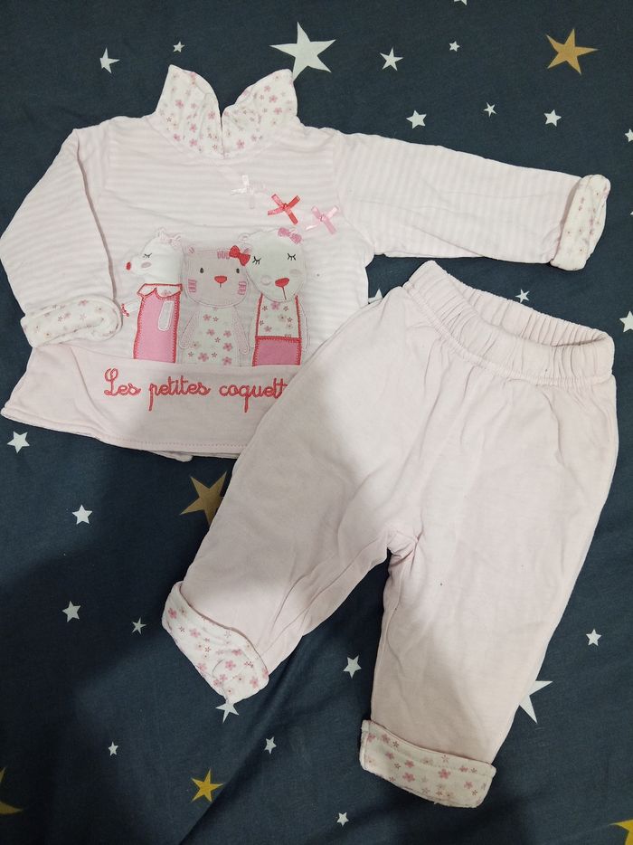 Ensemble "les petites coquettes" _ 3 mois